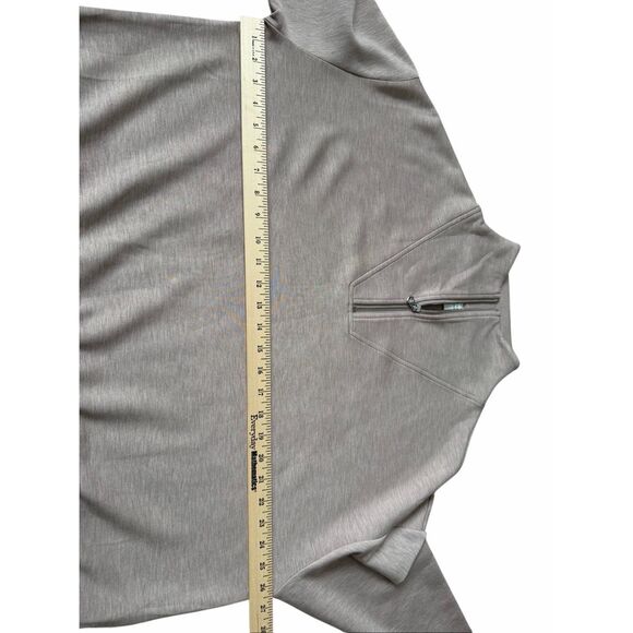 NWOT VARLEY Set Double Soft The Wide Leg Pant 28" Hawley Half Zip Sweat XL Taupe - Picture 9 of 16